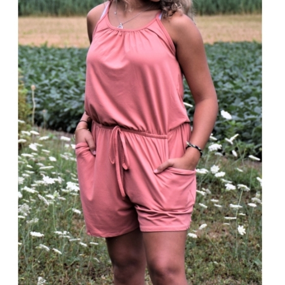 Pants - Romper with Pockets